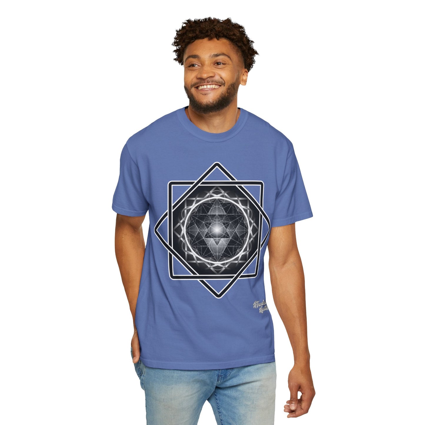 Merkaba Energy Tee – Geometric Art Unisex T-Shirt | Sacred Symbol Shirt | Boho Festival Fashion | Gift for Art Lovers