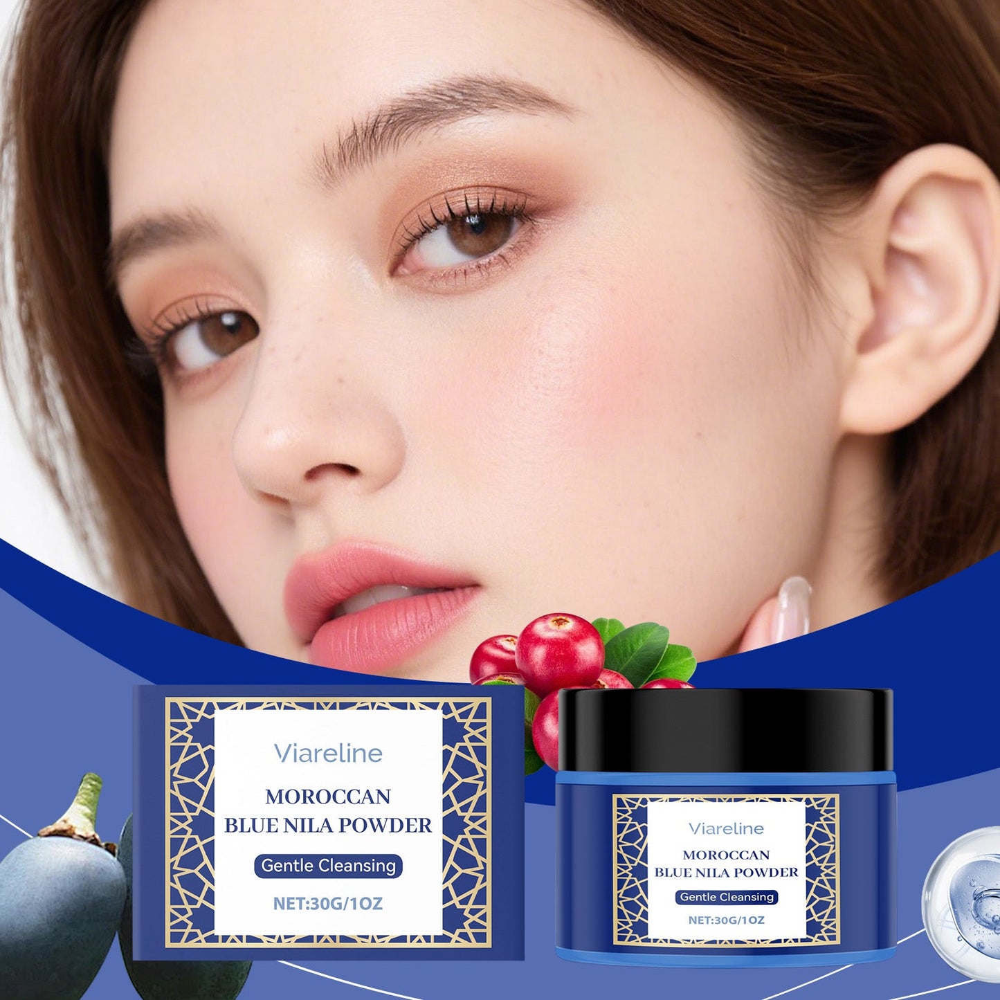 Cleaning And Brightening Facial Mask Powder 30g, 1 Box