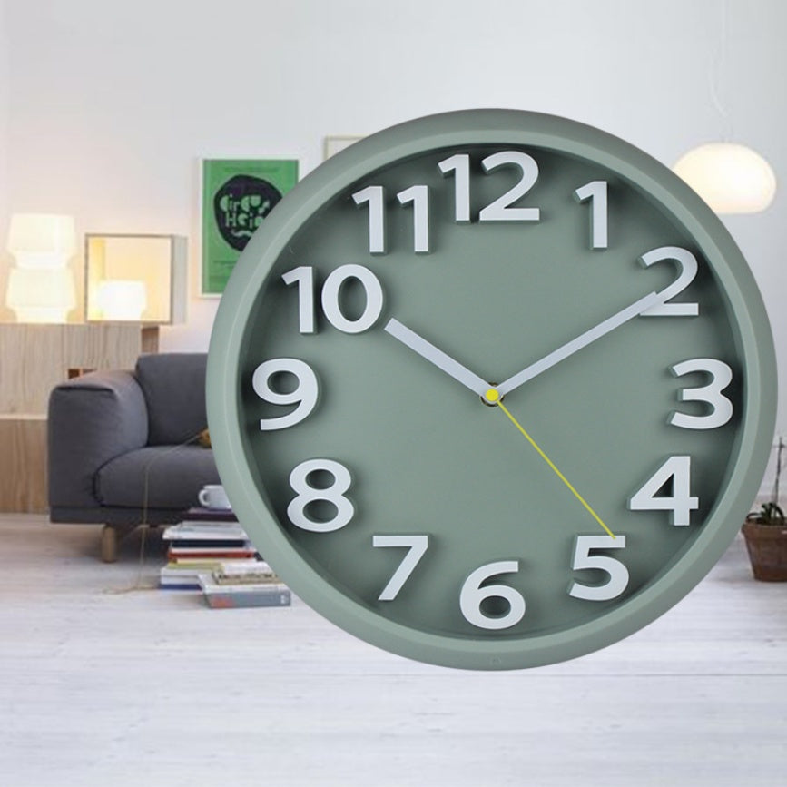 Creative Home Round Stereo Digital Wall Clock