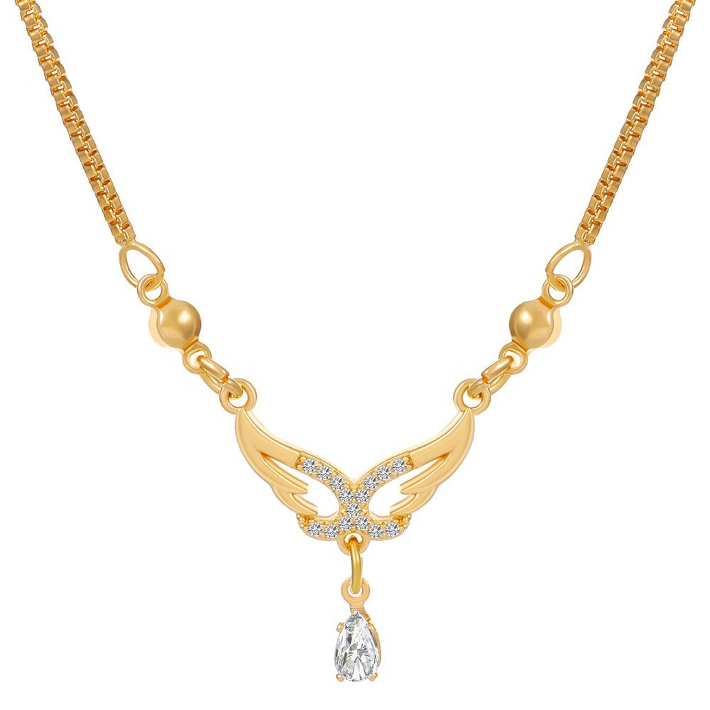 Women's Fashionable Temperament Butterfly Tassel Necklace