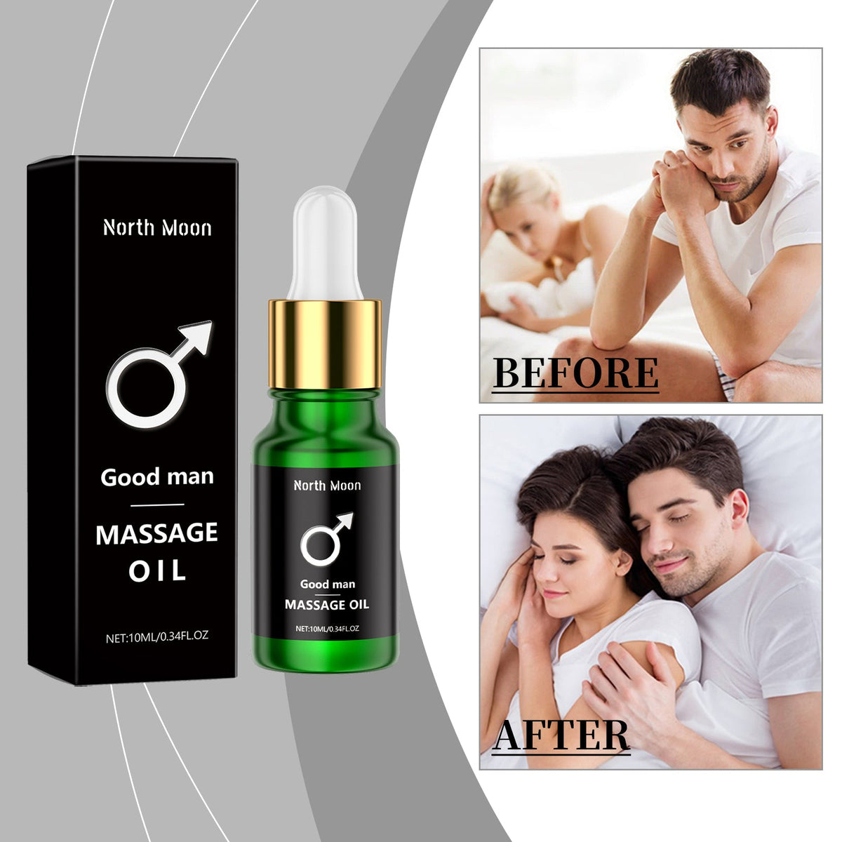 Men's Massage Oil 1010ml-box