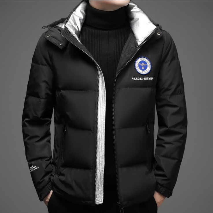 Winter Hooded Down Jacket for Men - Warm and Cold Proof
