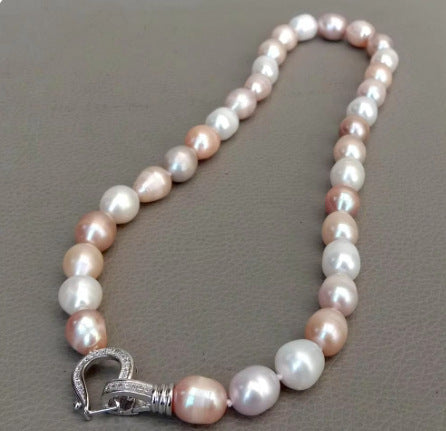 Natural Freshwater Thread Pearl Irregular Shaped Necklace