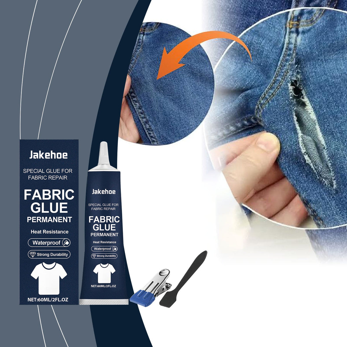 1 Set-box Of Fabric Repair Adhesive