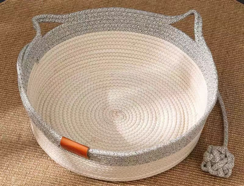 Coarse Linen Rattan Woven Four Seasons Universal Summer Cat Nest