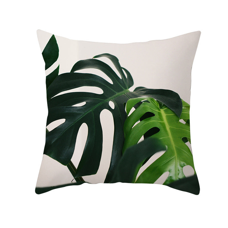 Tropical Plants Pillowcase Decor