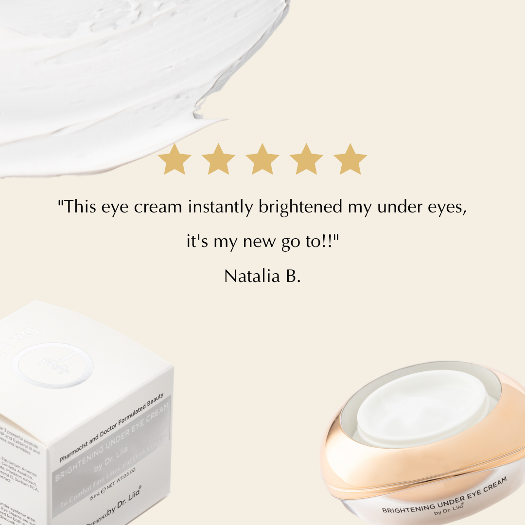 Radiant Brightening Eye Cream with Peptides – Vegan, Gluten-Free & Allergen-Free Anti-Aging Treatment