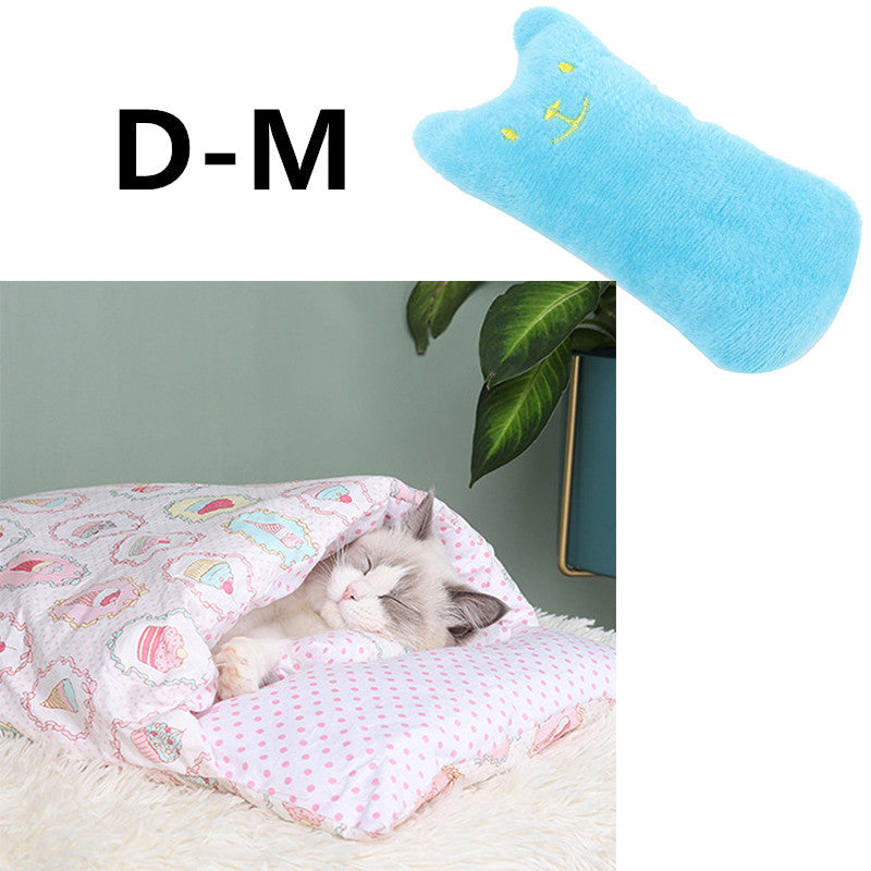 Winter Warm Cat Closed Removable And Washable Quilt