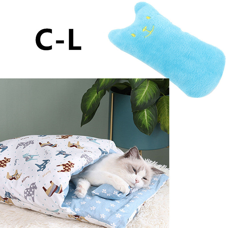 Winter Warm Cat Closed Removable And Washable Quilt