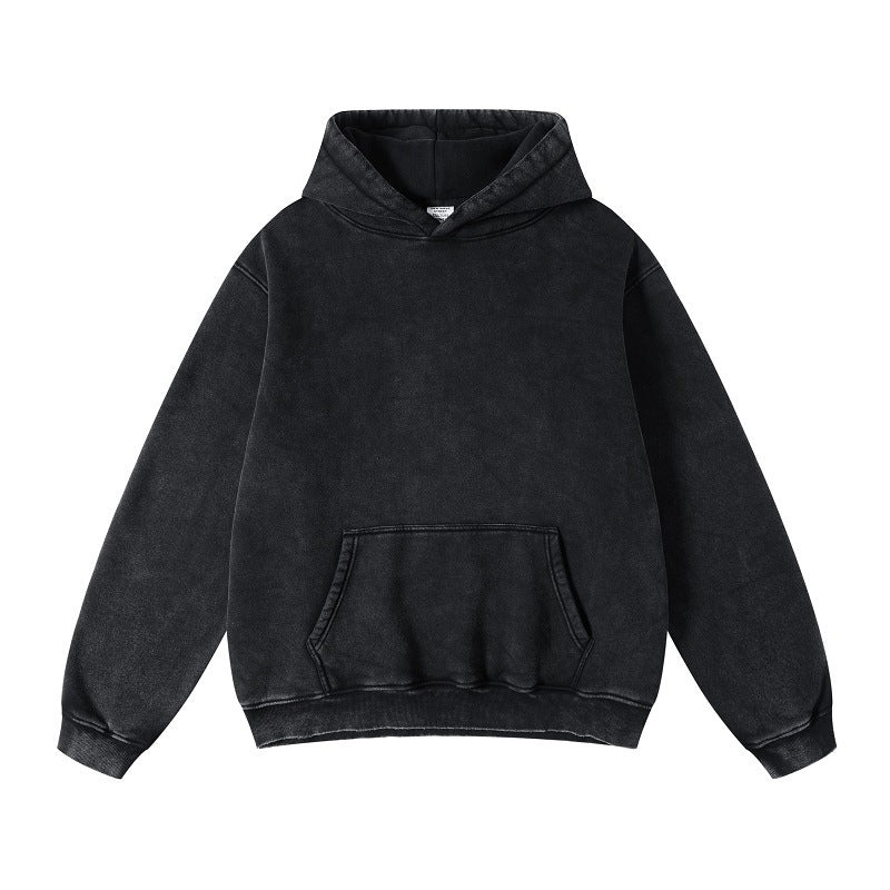 Women's Loose Retro Fleece Hooded Sweatshirt