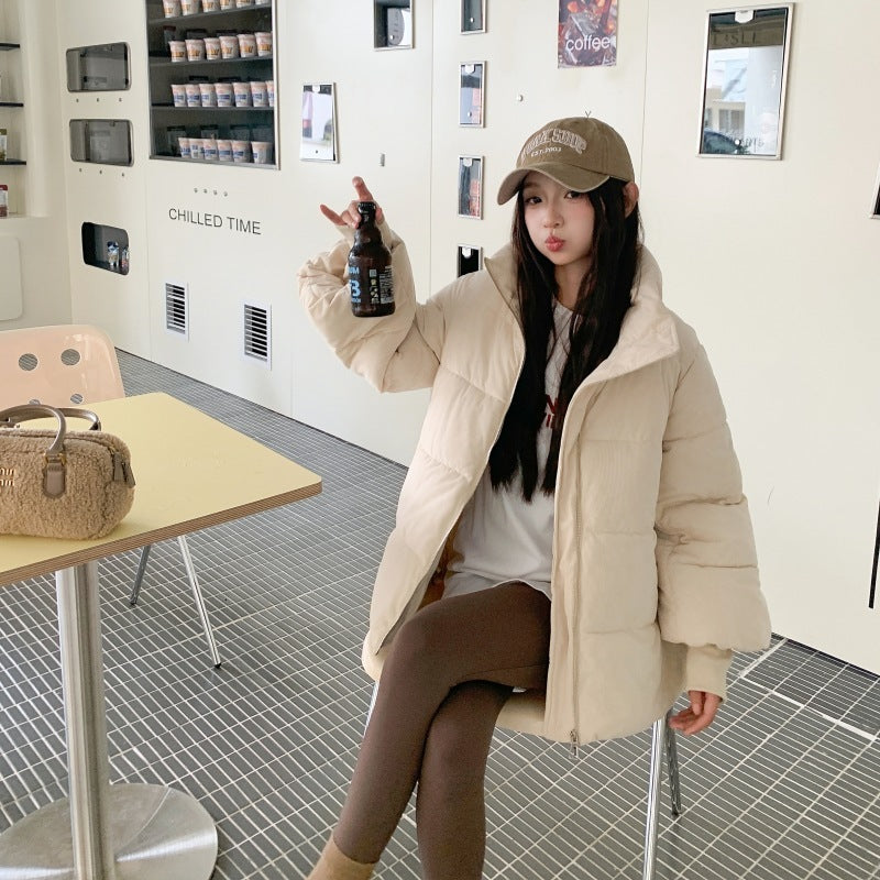 Loose Thick Small Coat Korean Style Fashion Student Cotton-padded Coat