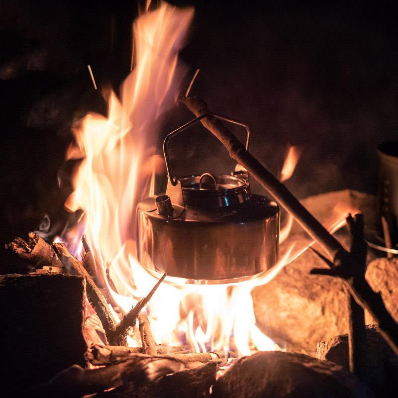 Outdoor Self-driving Camping Stainless Steel Kettle