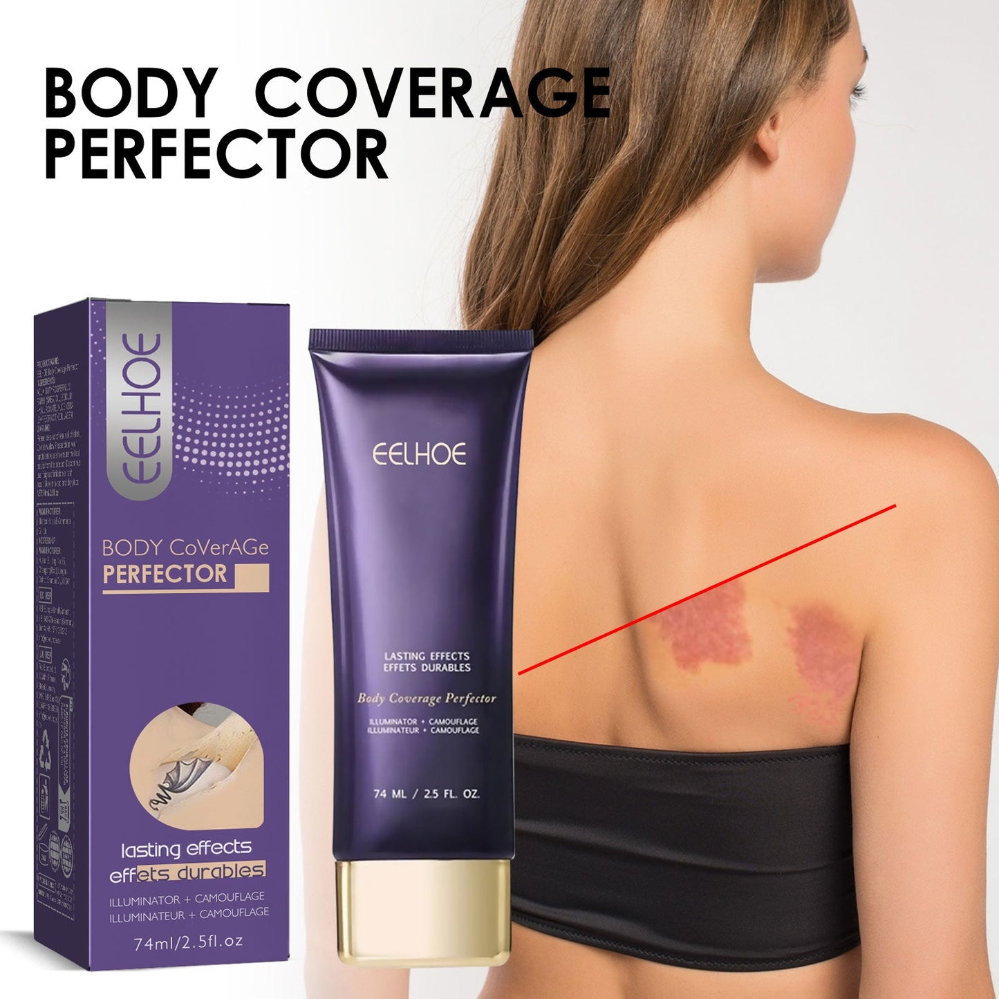 Body Concealer Repair Cream  Ivory White 74ml 1 Box