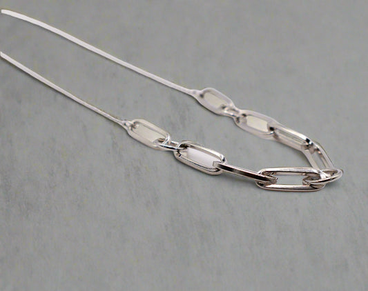 Silver Serenity Chain Necklace – Luxury Silver Statement Necklace