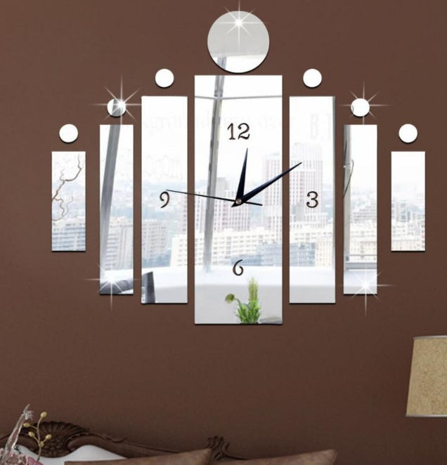 Creative DIY Clock Wall Stickers