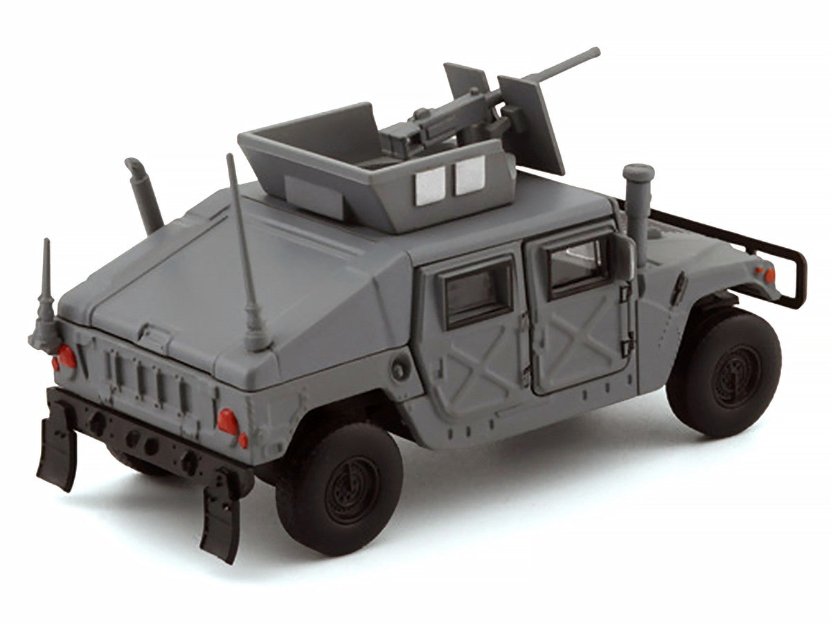 HUMVEE 4-CT Military Vehicle Matt Gray with Alternative Tops 1/64 Diecast Model Car by BM Creations