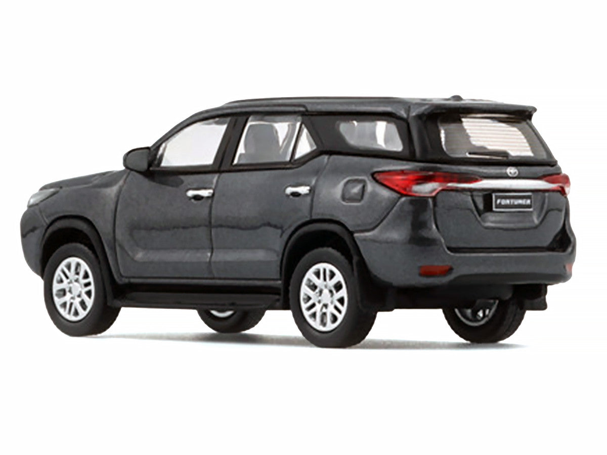 2018 Toyota Fortuner Dark Silver Metallic 1/64 Diecast Model Car by BM Creations