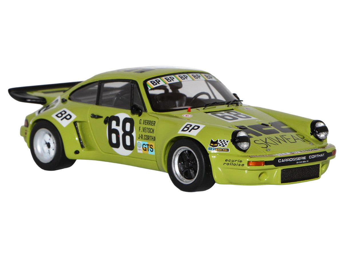 Porsche 911 Carrera RSR 3.0 #68 Guy Verrier - Florian Vetsch - Jean-Robert Corthay "24 Hours of Le Mans" (1975) 1/64 Model Car by Spark
