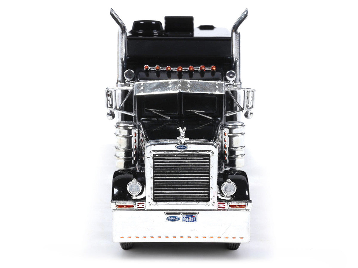 2002 Peterbilt 379 Custom Truck Tractor Black 1/64 Diecast Model by IXO Models