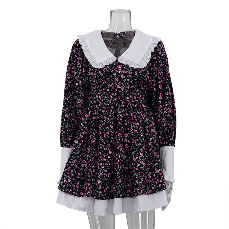 Printed Elegant Short Dress For Women
