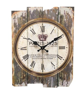European retro wall clock living room quartz mute bedroom pastoral creative clock quality fashion wall clock