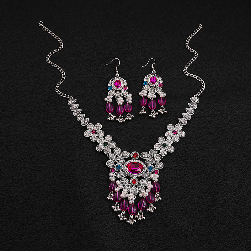European And American Luxurious Exaggerating Jewelry Suit Retro
