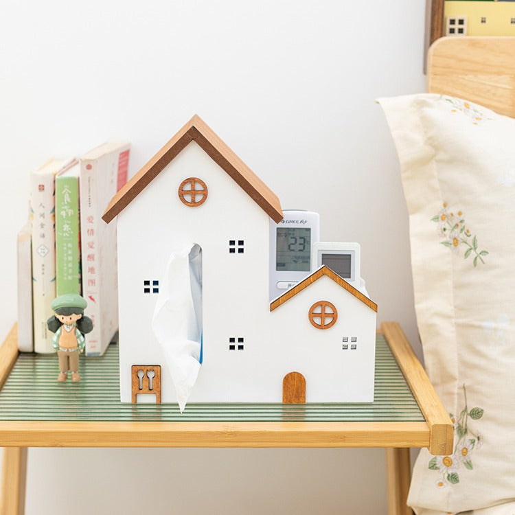 Multi-functional Tissue Box Remote Control Storage Coffee Table Tissue Box