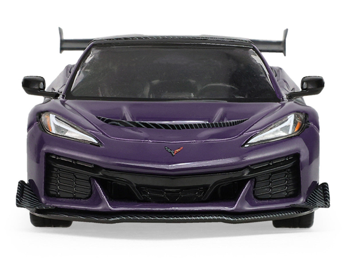 2025 Chevrolet Corvette ZR1 Hysteria Purple Metallic with Carbon Top "Auto Mall" Series 8 1/64 Diecast Model Car by Greenlight