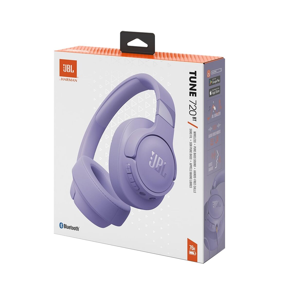 Headphones JBL JBLT720BTPUR Purple