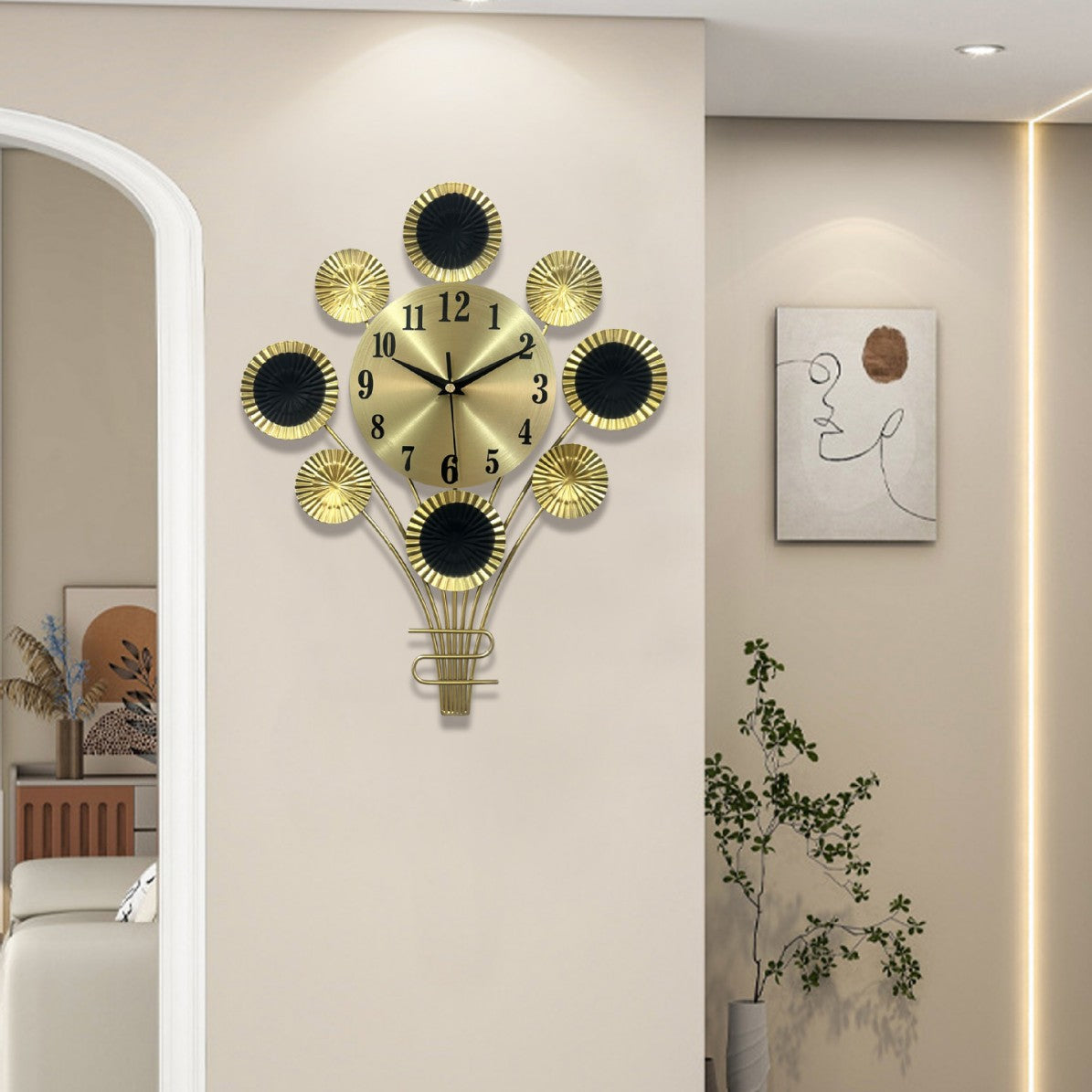 Fashionable Nordic Living Room Modern Minimalist Home Decor Wall Clock
