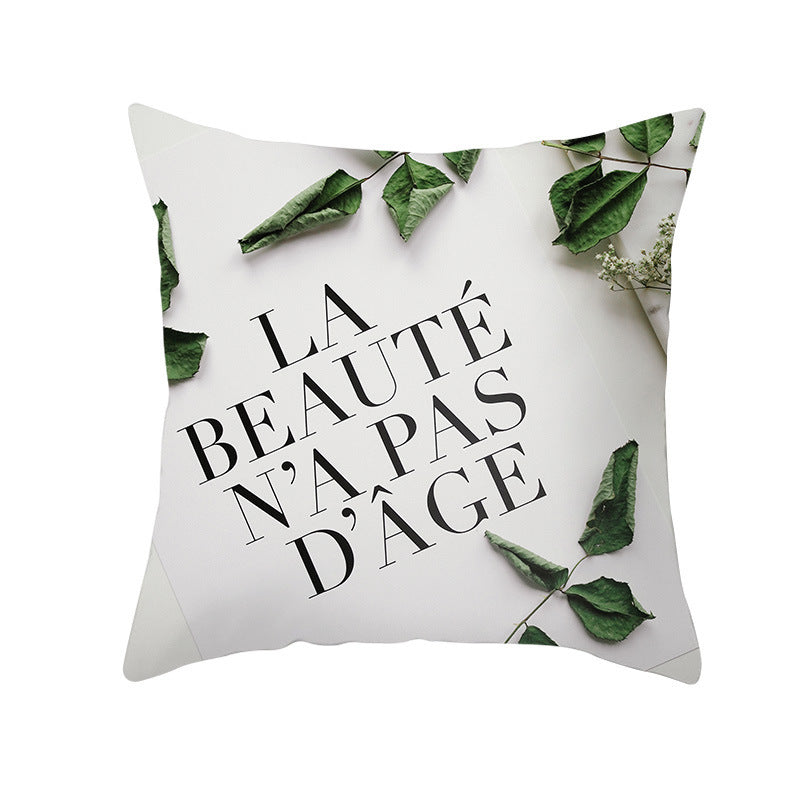 Tropical Plants Pillowcase Decor