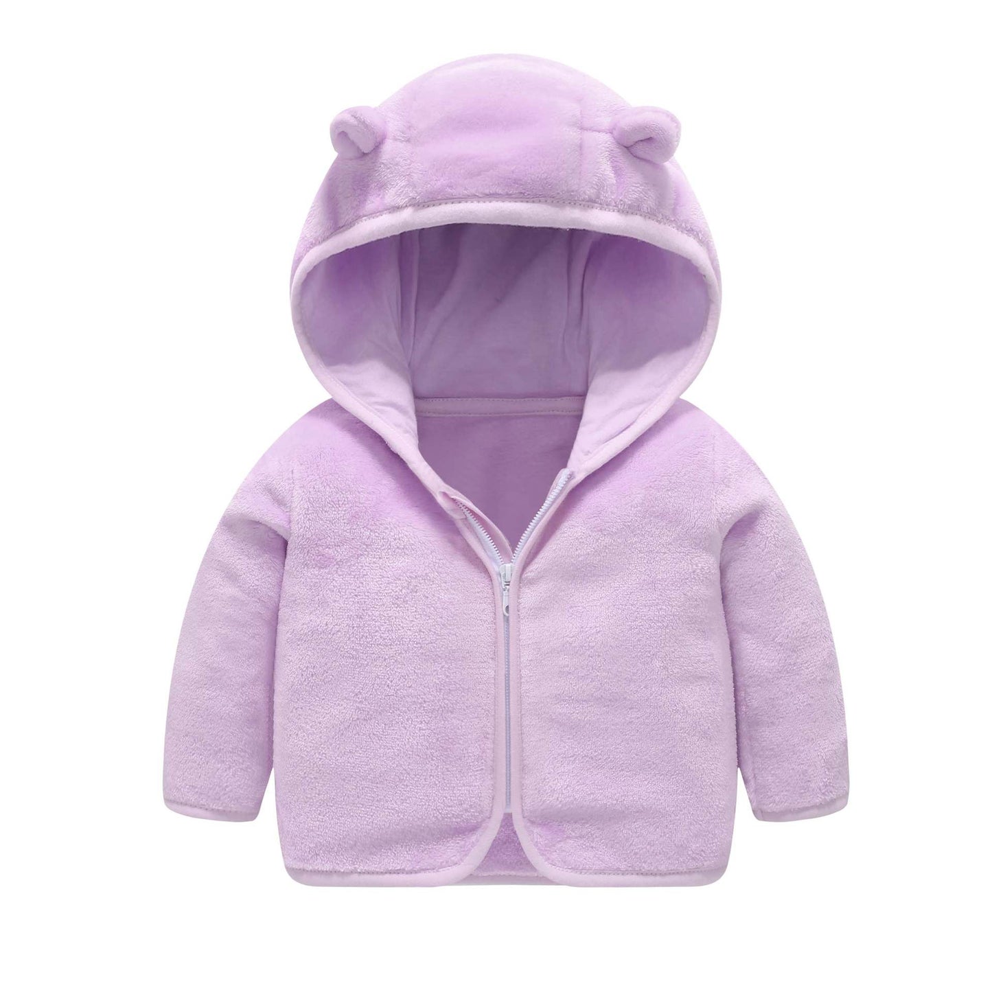 Children's Hooded Coral Fleece Padded Jacket