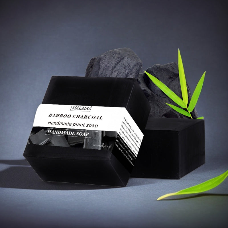Square Bamboo Charcoal Soap