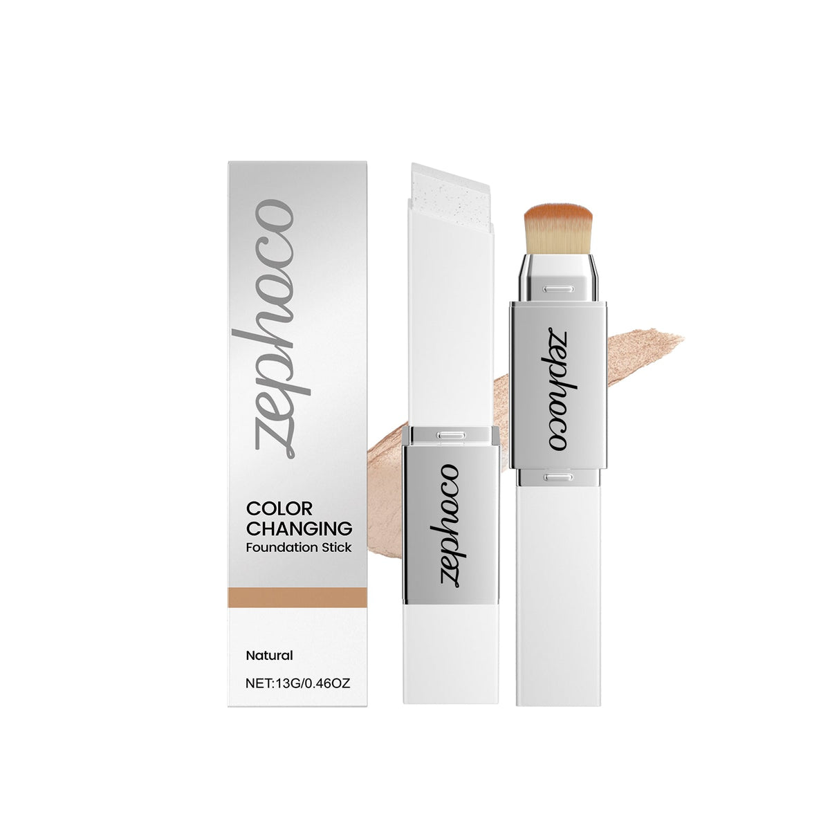 Two In One Color Changing Foundation Make-up Stick -natural Color-13g 1 Box