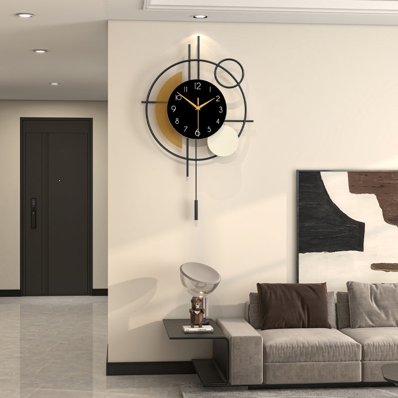 Modern Metal Wall Clock Creative Decorative Home Decor
