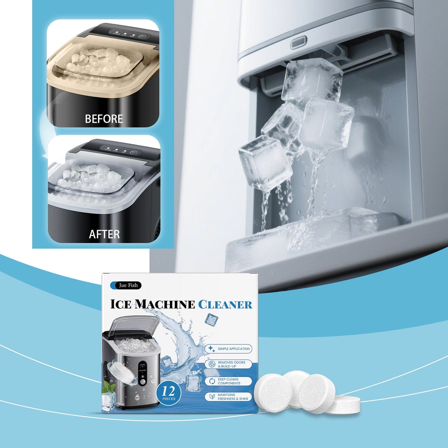 Ice Maker Descaling Sheet 12pcs1box