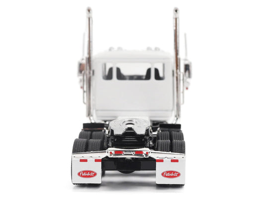 Peterbilt 589 Tandem-Axle Legendary Package Truck Tractor with 58" Sleeper White "Transport Series" 1/64 Diecast Model by Diecast Masters