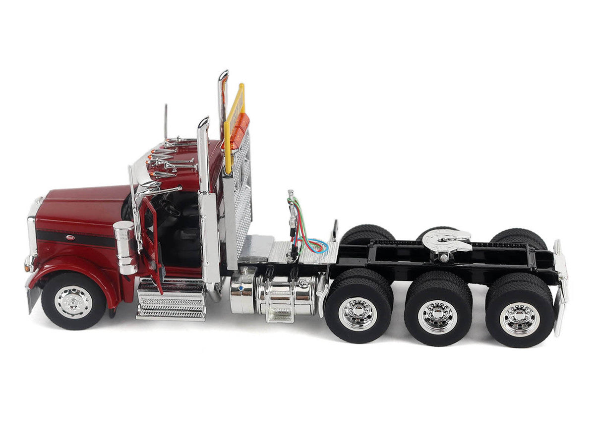 Peterbilt 589 Truck Tractor with Day Cab Legendary Red "Transport Series" 1/50 Diecast Model by Diecast Masters