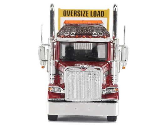 Peterbilt 589 Truck Tractor with Day Cab Legendary Red "Transport Series" 1/50 Diecast Model by Diecast Masters