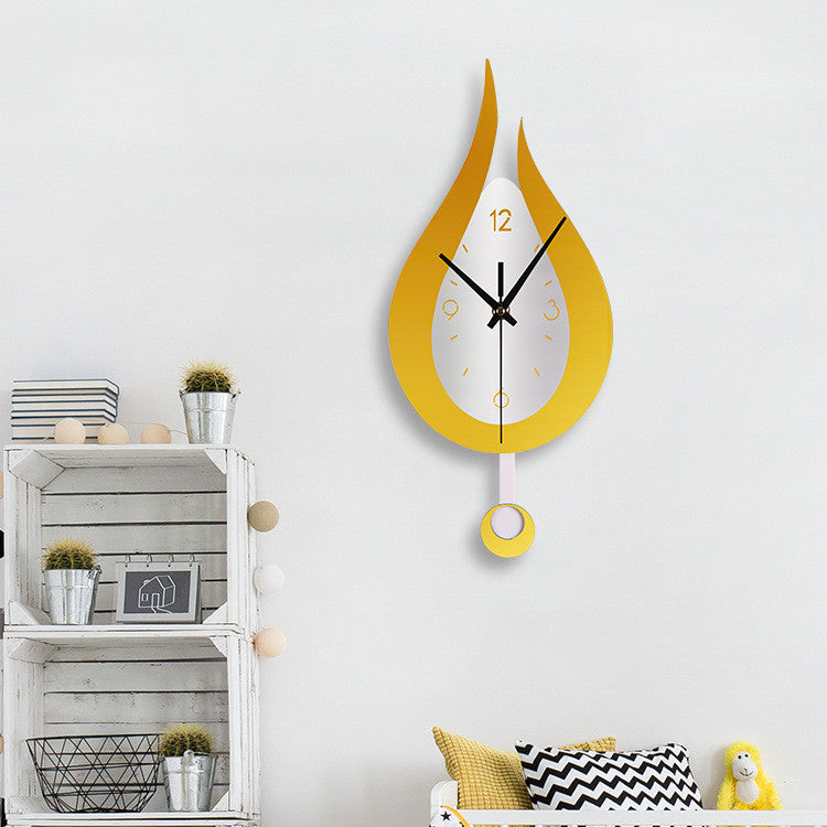 Water Drop Modern Minimalist Creative Swing Wall Clock