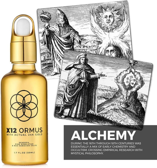 X12 Ormus Monoatomic Gold Elixir – Ultra-Potent 24K Liquid Gold (3.4oz) | High-Frequency Energy | Made by Master Alchemists