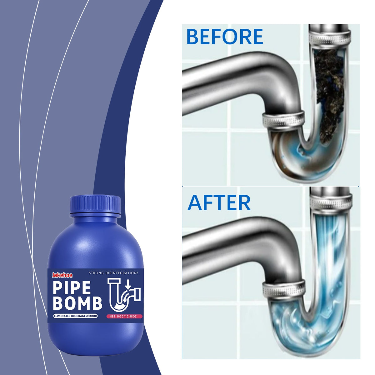 Drainage Pipe Cleaner 300g-bottle
