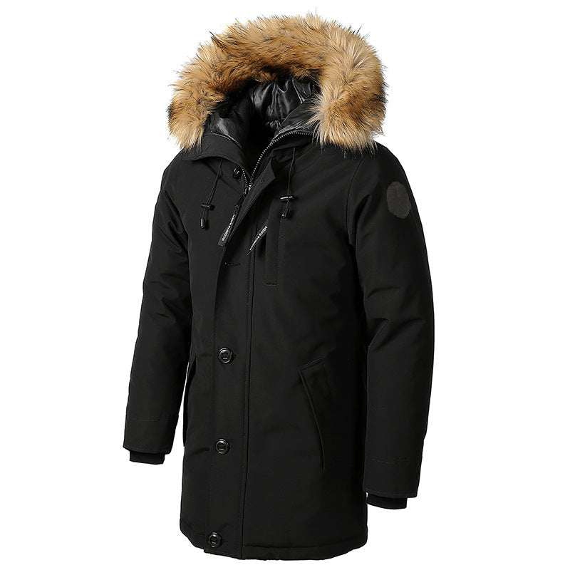 2020 Thick Cotton Coat for Men - Long Hooded Jacket