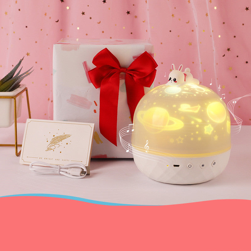 Children's Bedroom Dream Rotating Gypsophila Projection Lamp