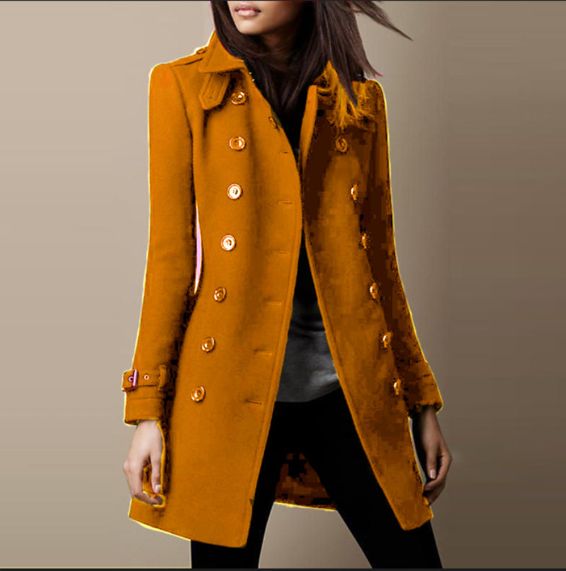 Simple And Fashionable Woolen Coat For Women