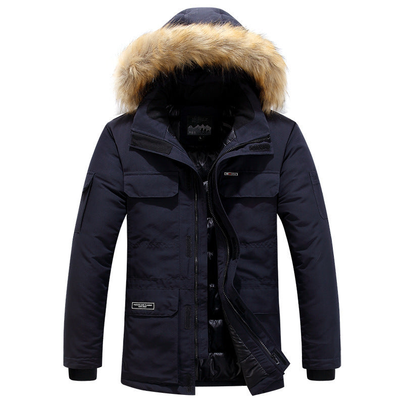 Hooded cotton jacket