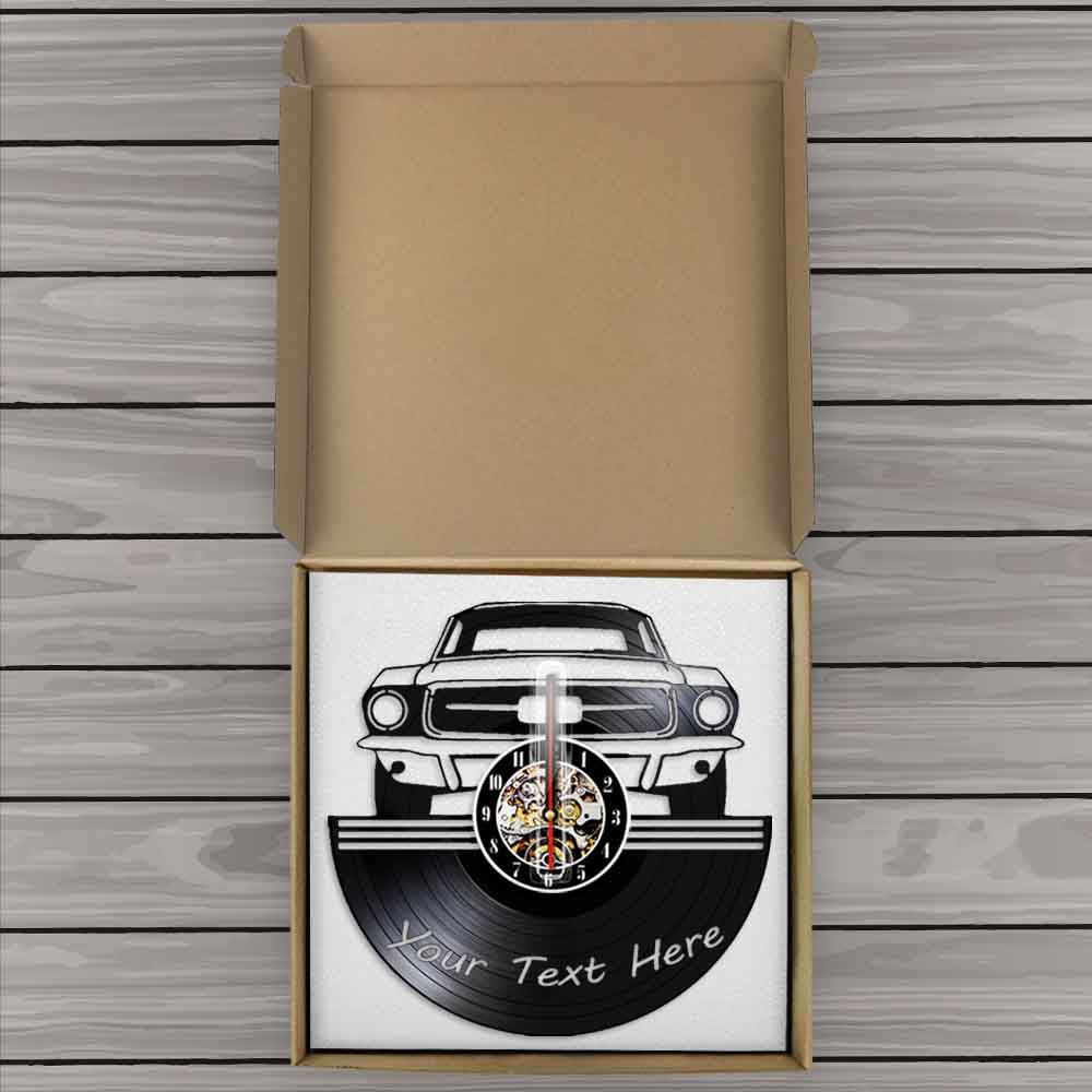 Car Fashion Vinyl Record Creative Wall Clock