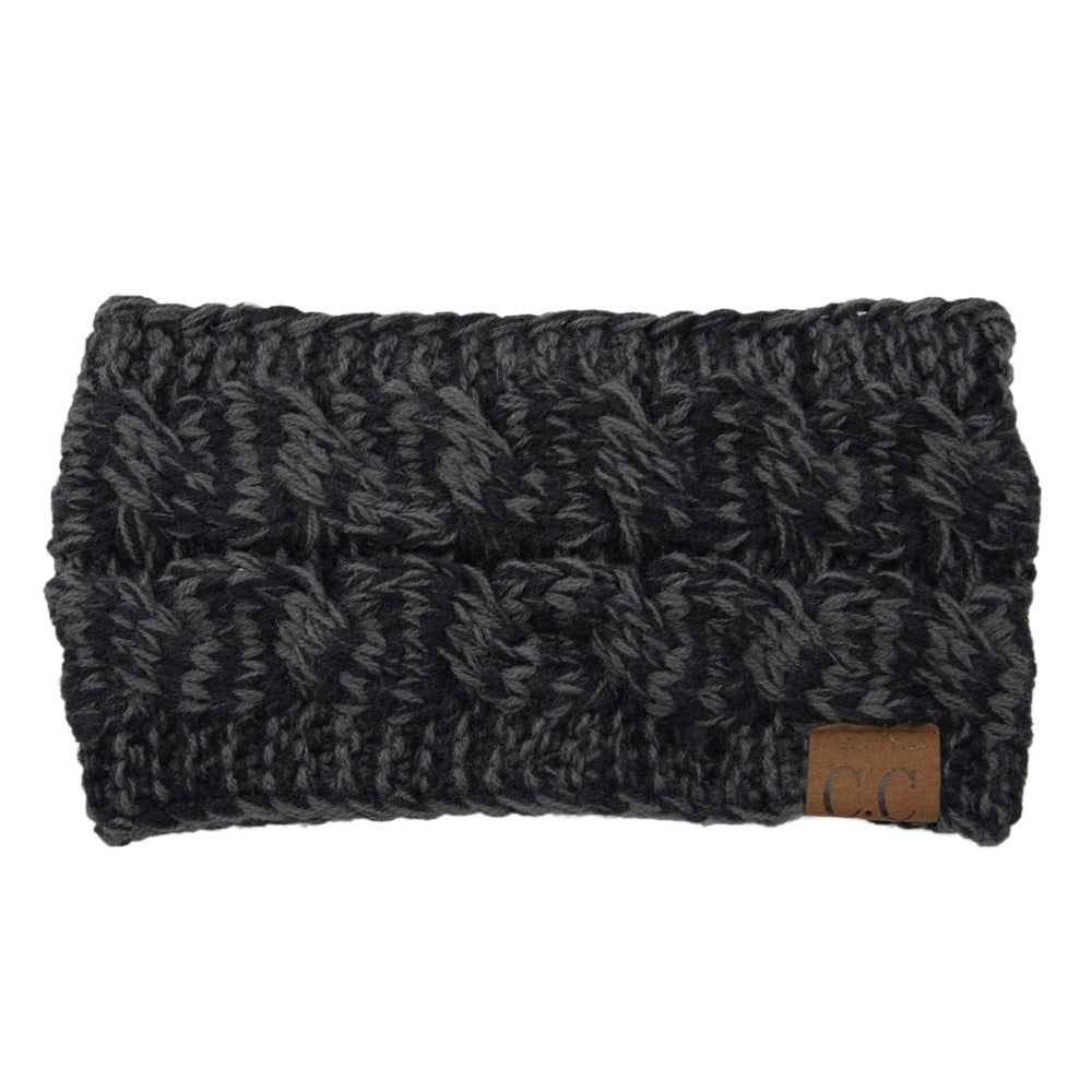 European And American Knitted Hairband Wool Variegated