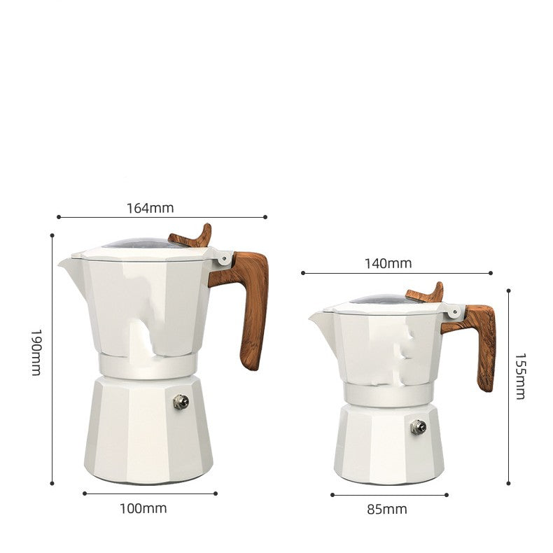 Outdoor Camping Italian Double Valve Mocha Kettle