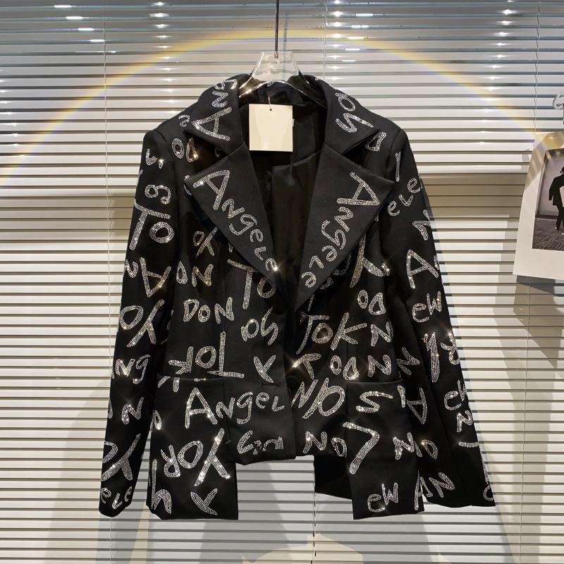 Heavy Industry Shiny Long-sleeved Suit Blazer